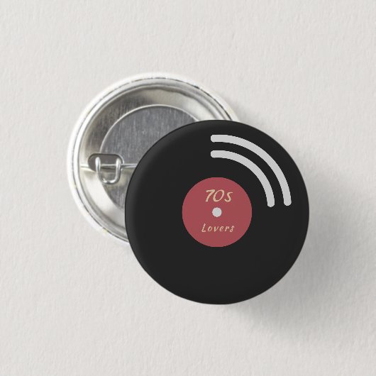 Button vinylrecord (Voorkant /achterkant)