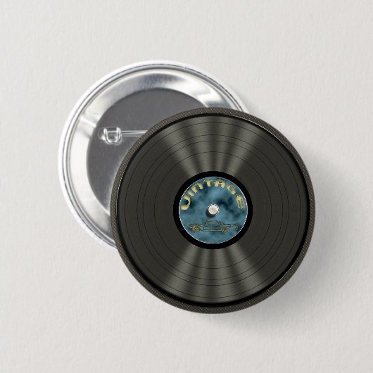  Button vinylrecord (Voorkant /achterkant)