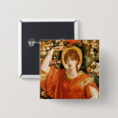 Button: Visie van Fiammetta Vierkante Button 5,1 Cm (Voorkant /achterkant)