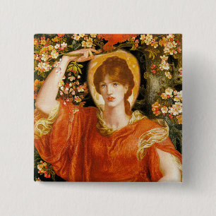 Button: Visie van Fiammetta Vierkante Button 5,1 Cm