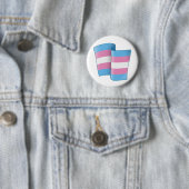 Button vliegende trans-Pride ronde (In situ)
