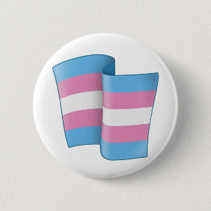 Button vliegende trans-Pride ronde