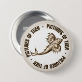 Button vliegende vis (Voorkant /achterkant)