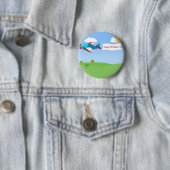 Button vliegtuigbanner Boy Birthday (In situ)