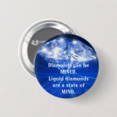 Button vloeibare diamanten (Voorkant /achterkant)