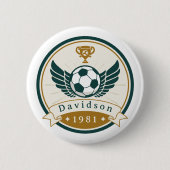 Button - Voetbal Football - Gepersonaliseerd - Naa (Voorkant)