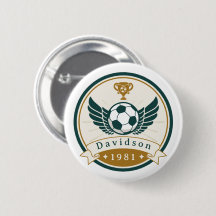 Button - Voetbal Football - Gepersonaliseerd - Naa