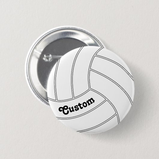 Button Volleyball Round (Voorkant /achterkant)