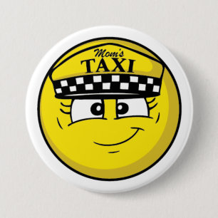 Button voor 3-inch x 3 inch m'n mam Taxi Standard