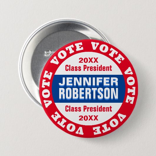 Button voor aangepaste President-Sjabloon (Voorkant /achterkant)