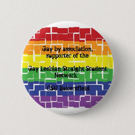 Button voor aanhangers van GLSSN bij CSUB (Voorkant)