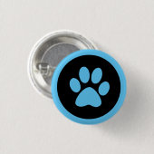 Button voor afdrukken in blauw en zwart (Voorkant /achterkant)