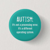 Button voor autisme-acceptatie: Besturingssysteem (Voorkant)