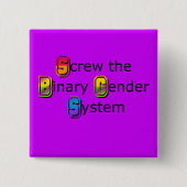 Button voor bewustmaking van genderrevolutie, LGBT (Voorkant)