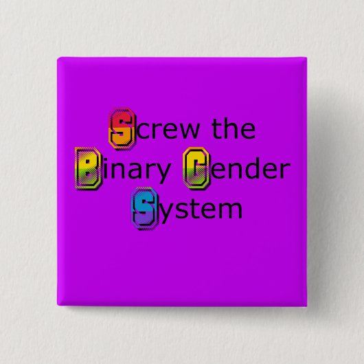Button voor bewustmaking van genderrevolutie, LGBT (Voorkant)