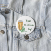 Button voor bier en shamrock (St. Patricks Day) (In situ)