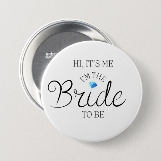 Button voor bruid om te zijn (Voorkant /achterkant)