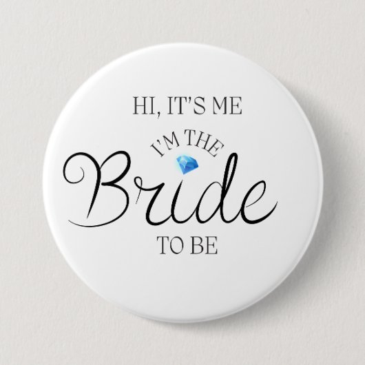 Button voor bruid om te zijn (Voorkant)