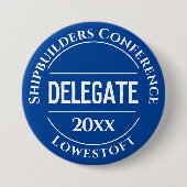 Button voor conferentiedelegatiebadge (Voorkant)