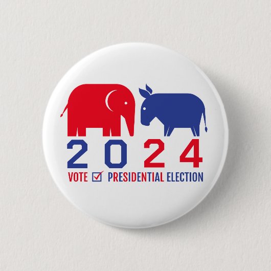 Button voor de Amerikaanse presidentsverkiezingen  (Voorkant)