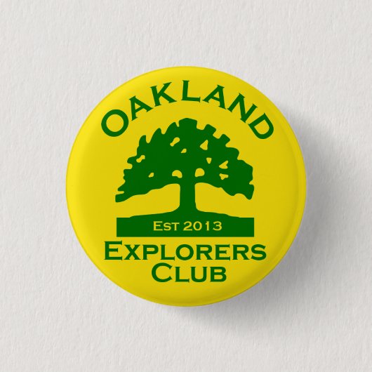 Button voor de Ontdekkingsreiziger van Oakland (Voorkant)