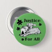 Button voor de rechten van alle dieren (Voorkant /achterkant)