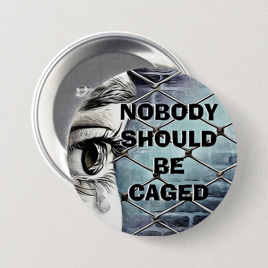 Button voor de rechten van vluchtelingen (Voorkant /achterkant)