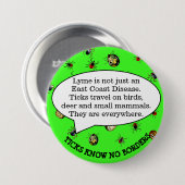 Button voor de sensibilisering van de ziekte van L (Voorkant /achterkant)