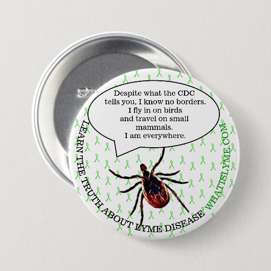 Button voor de sensibilisering van de ziekte van L (Voorkant /achterkant)