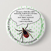 Button voor de sensibilisering van de ziekte van L (Voorkant)