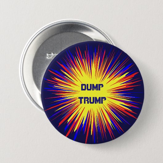 Button voor de Trump-ronde (Voorkant /achterkant)