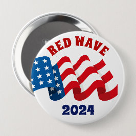 BUTTON VOOR DE VERKIEZING VAN DE REPUBLIEK ROOD WA