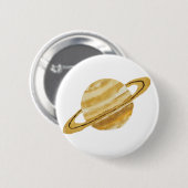 Button voor de Waterverf van Saturnus Planet (Voorkant /achterkant)