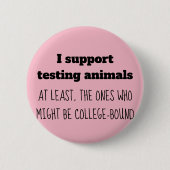 Button voor dierproeven (Voorkant)