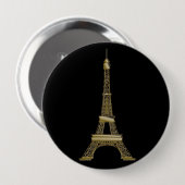 Button voor Franse zwarte en gouden olifantentoren (Voorkant /achterkant)
