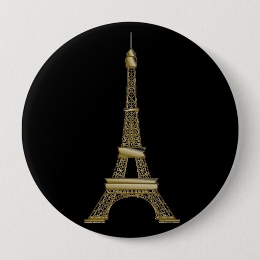 Button voor Franse zwarte en gouden olifantentoren (Voorkant)