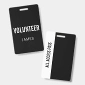 Button voor gebeurtenissen op naam van moderne zwa badge (Voor- en achterkant)