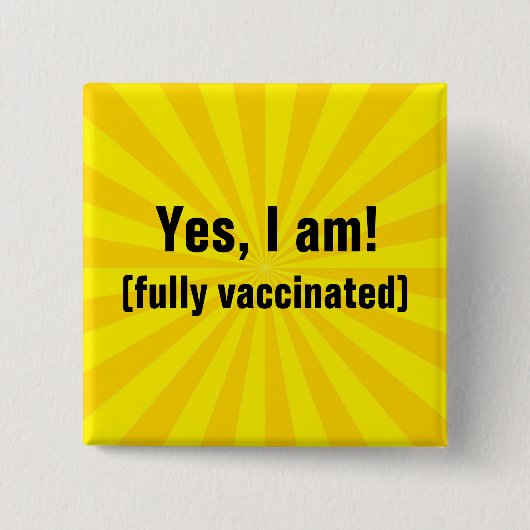 Button voor gele sterrenvaccinatie (Voorkant)