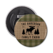 Button voor gezinskabels met groene ruggengraat button flesopener (Voorkant)