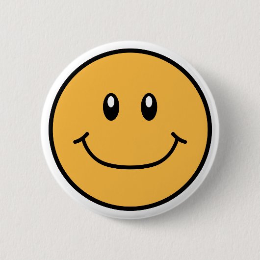 Button voor glimlachen Oranje 0001 (Voorkant)