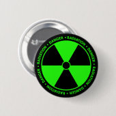 Button voor groene stralingswaarschuwing (Voorkant /achterkant)