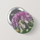Button voor hardwerkende bijen (Voorkant /achterkant)