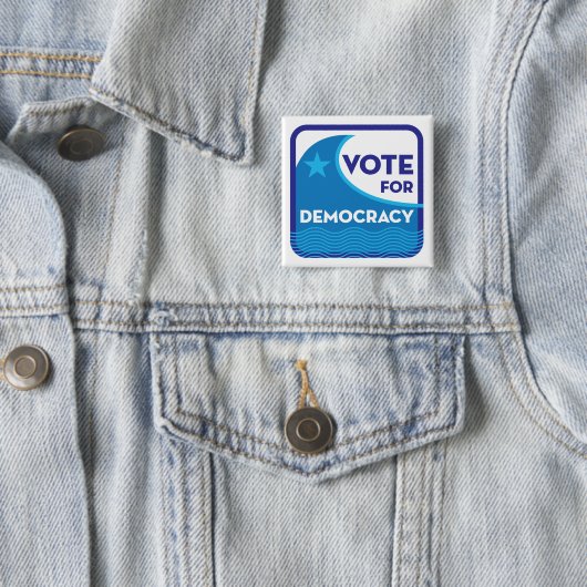 Button voor het democratieplein (In situ)