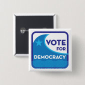 Button voor het democratieplein (Voorkant /achterkant)