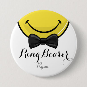 Button voor het glimlachen van RingBearer Wedding