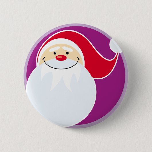Button voor het glimlachen van Santa Claus (Voorkant)