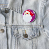 Button voor het glimlachen van Santa Claus (In situ)