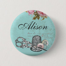 Button voor het naaithema Badge