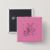 Button voor het schilderen van eicellen, roze, paa (Voorkant /achterkant)