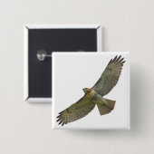 Button voor het zogen van rode staart (Voorkant /achterkant)